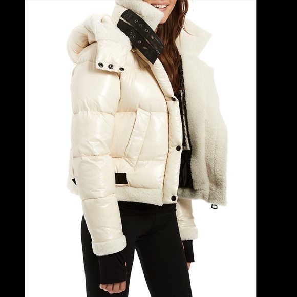 Sam. Ryan Shearling-Trim Puffer Down Jacket - NWT - Picture 5 of 10